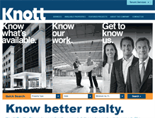 Tablet Screenshot of knottrealty.com